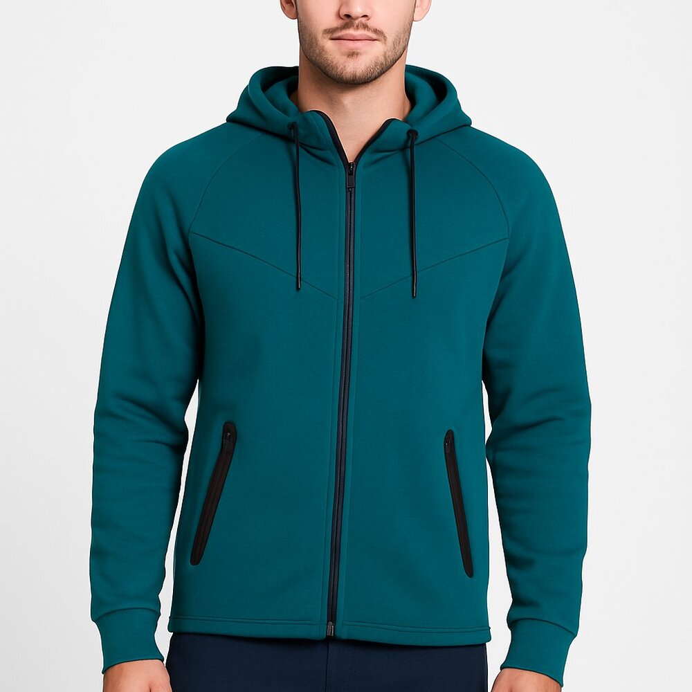 RBX Sport Performance Soft Aquatic Green Fleece Hoodie SM NWT